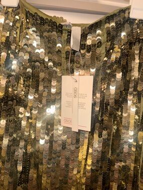 ASOS Olive Sequin Party Top